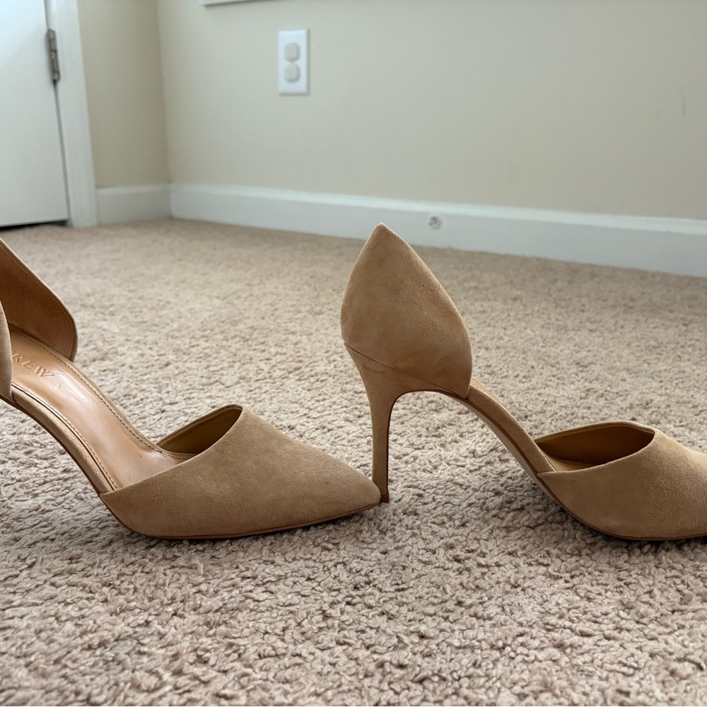 J. Crew Beige Suede Pointy Toe Heels - Picture 5 of 6